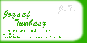 jozsef tumbasz business card