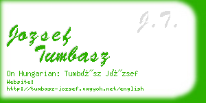 jozsef tumbasz business card